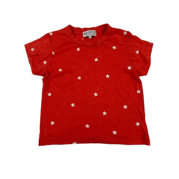 Wildfox - Stars Short Sleeve Tee in Red & White - Picture 1 of 3